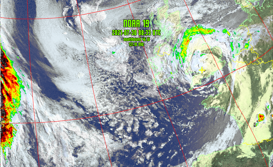 Decoding images from APT weather satellites