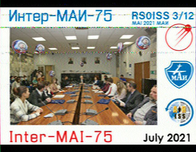 MAI75 - SSTV from International Space Station